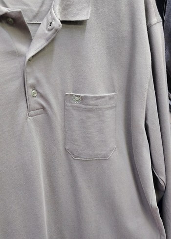 Bej Erkek Uzun Kollu Polo Tişört - Görsel 6