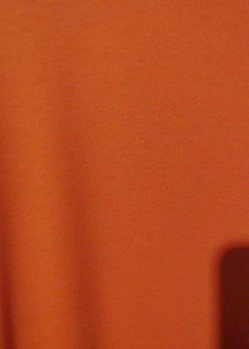 Kadın turuncu Oversize Sweatshirt - Görsel 4