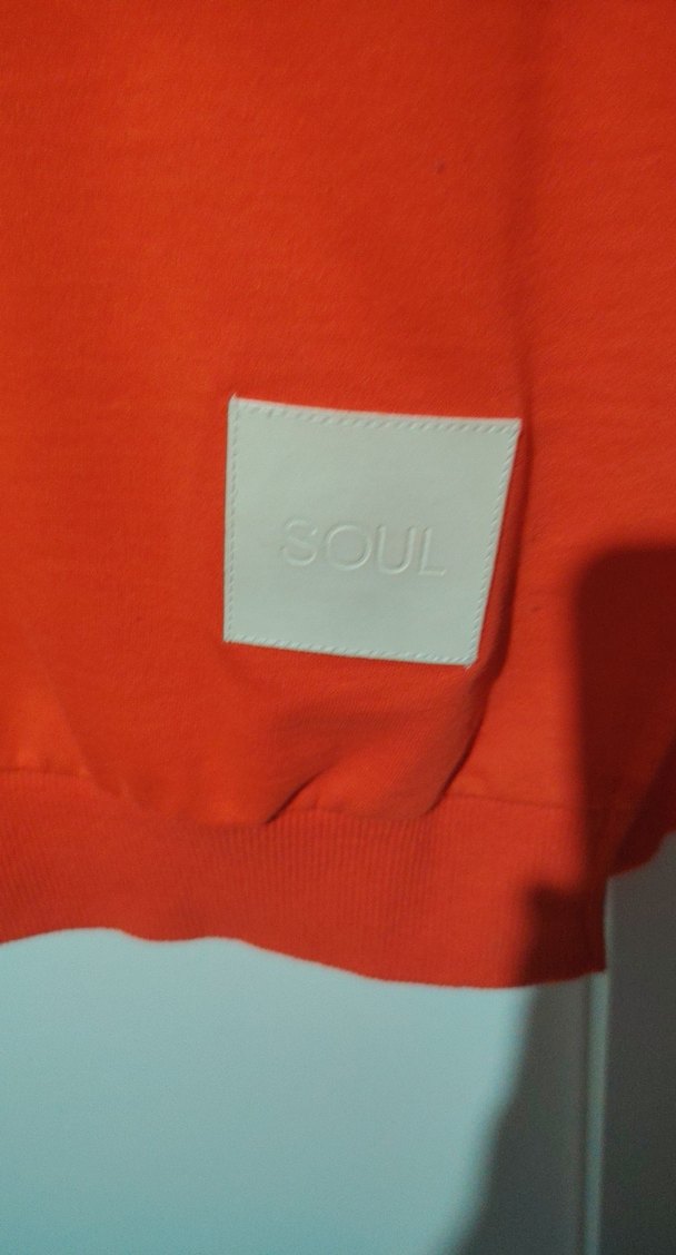 Kadın turuncu Oversize Sweatshirt - Görsel 2