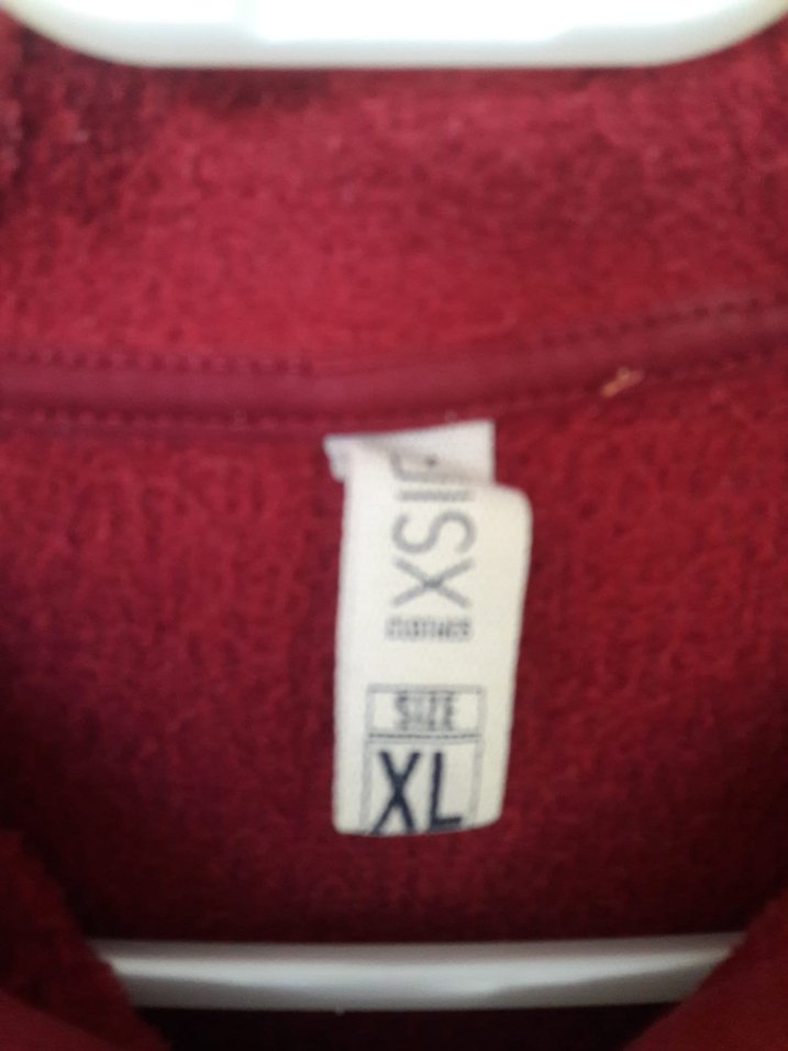 Bordo Kapüşonlu Fermuarlı Sweatshirt - Görsel 3