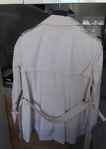 Bej Midi Kadın Trençkot - Görsel 4