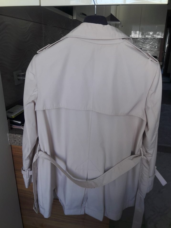 Bej Midi Kadın Trençkot - Görsel 4