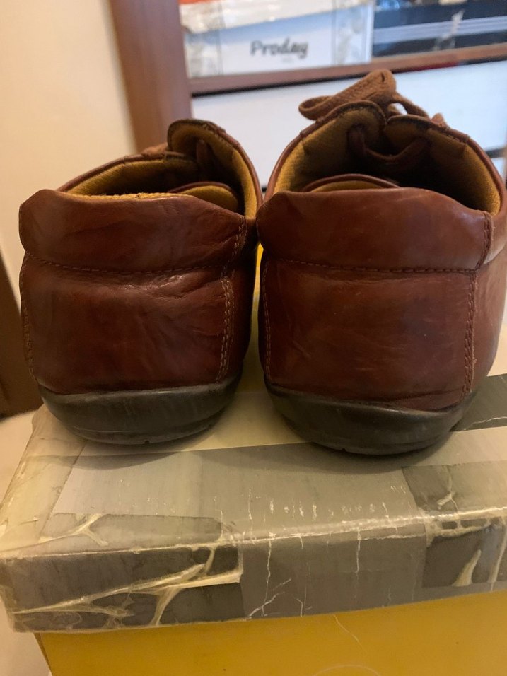 Kahverengi Deri Erkek Klasik Ayakkabı - Görsel 4