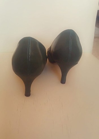 Klasik Yeşil Stiletto Topuklu Kadın Ayakkabı - Görsel 4