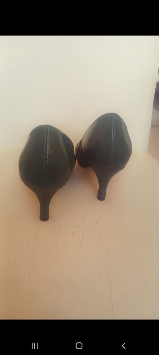 Klasik Yeşil Stiletto Topuklu Kadın Ayakkabı - Görsel 4