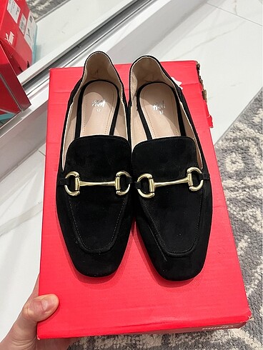 H&M Siyah makosen ayakkabı