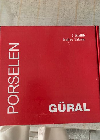 Güral 2 Kişilik Kahve Takımı Porselen