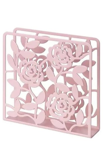 Ikea Pastel Pembe Çiçek Desenli Peçetelik