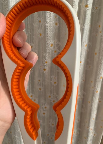 Ikea kavanoz kapağı açıcı 21 cm turuncu beyaz - Görsel 5