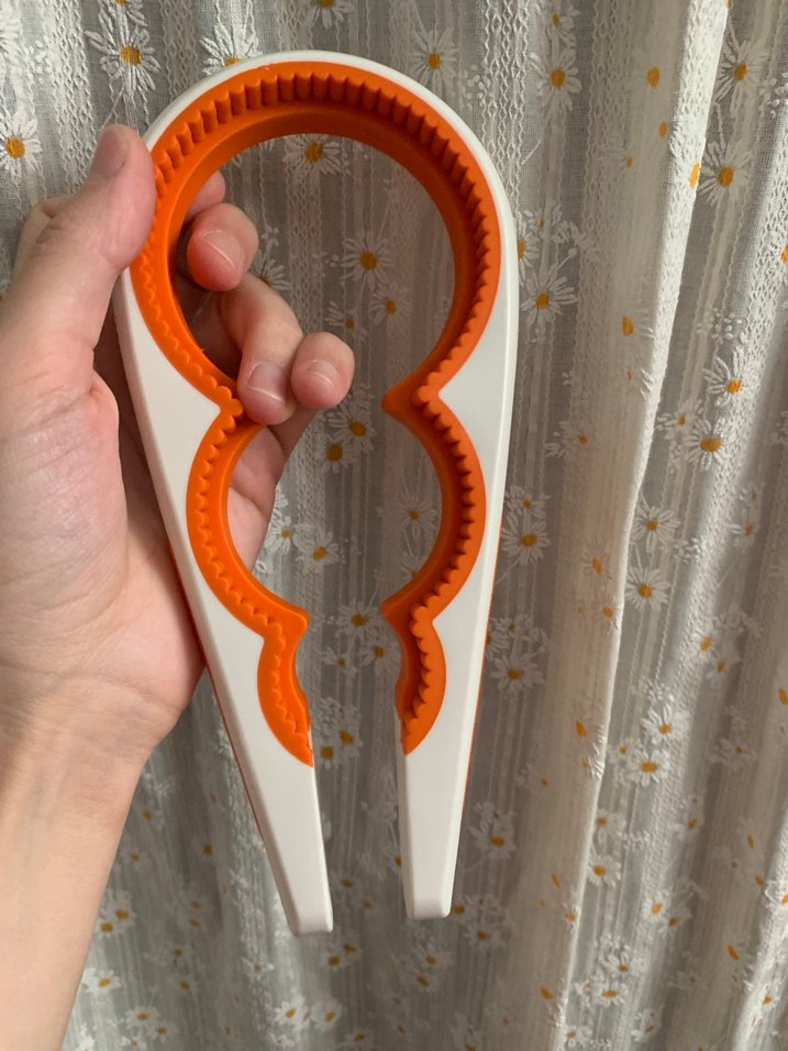 Ikea kavanoz kapağı açıcı 21 cm turuncu beyaz - Görsel 4