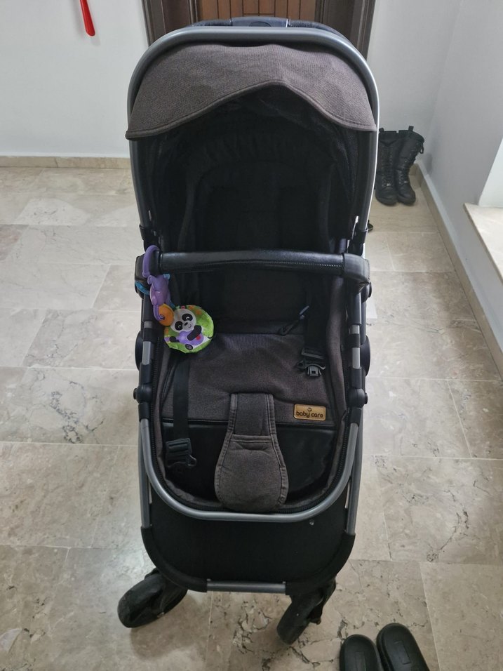 Siyah Bebek Arabası babycare colorado - Görsel 5