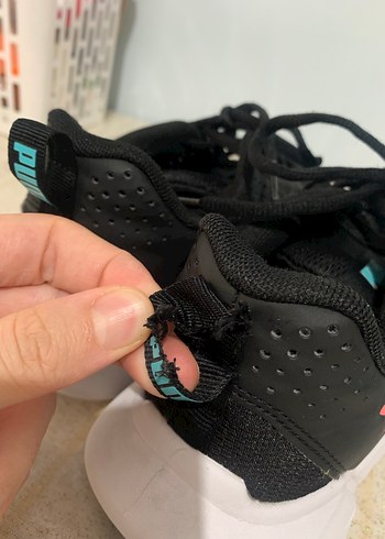 Siyah Bağcıklı Kadın Spor Ayakkabı Puma - Görsel 5