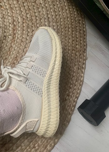 Beyaz Bağcıklı Kadın Spor Ayakkabı lcw - Görsel 8