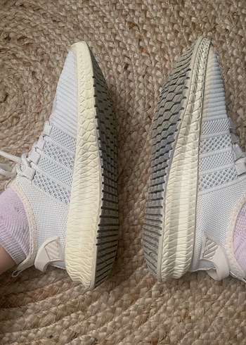 Beyaz Bağcıklı Kadın Spor Ayakkabı lcw - Görsel 3