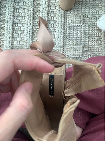 38 Beden ten rengi Renk Stradivarius topuklu sandalet