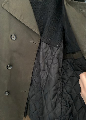 Haki Süet Erkek Trençkot - Görsel 4