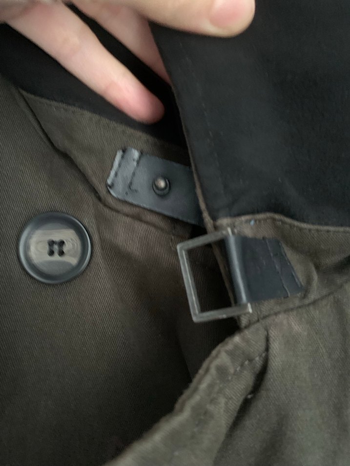 Haki Süet Erkek Trençkot - Görsel 3