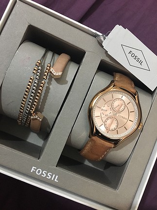 Fossil Fossil saat ve bileklik set