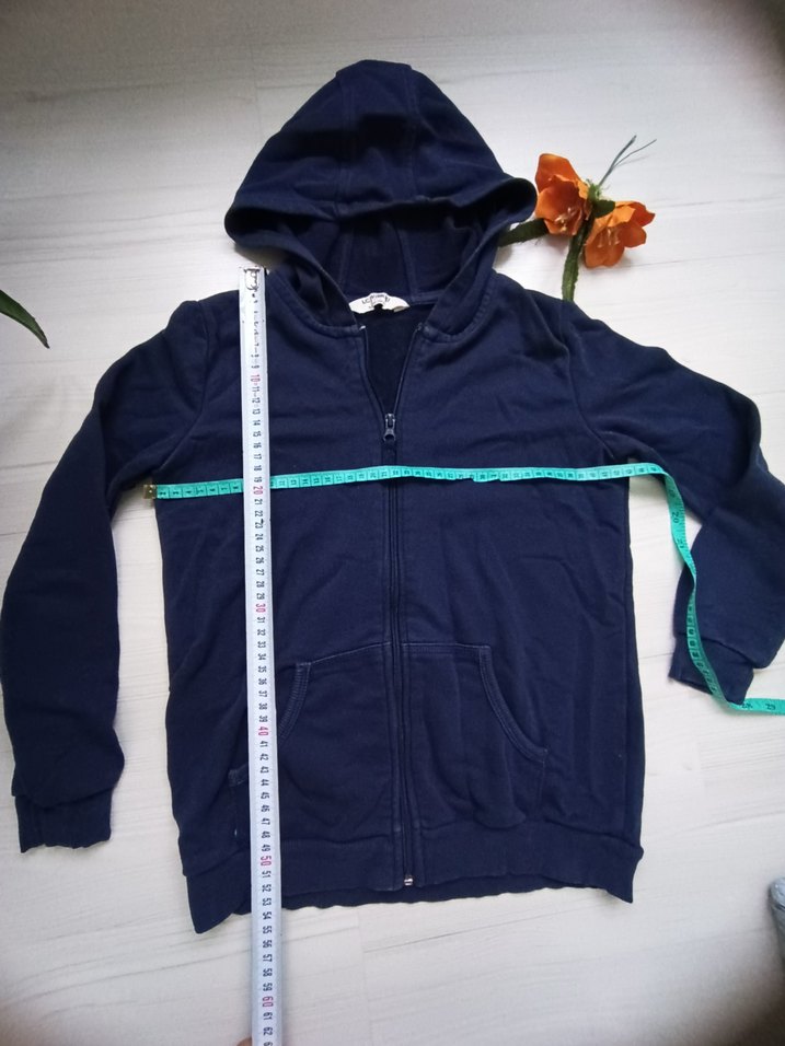 Erkek Çocuk Lacivert Kapüşonlu Fermuarlı Sweatshirt - Görsel 3