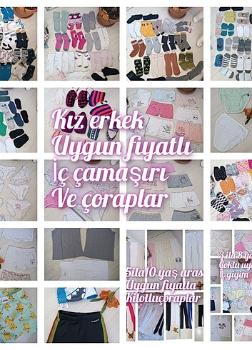 7 Yaş Beden çeşitli Renk Kilotlu çorap