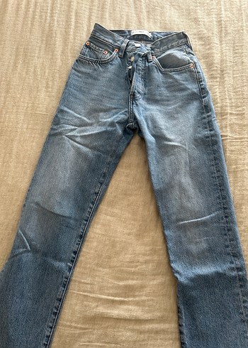 32 Beden Düz Renk Midi Boy Kadın Kot Pantolon