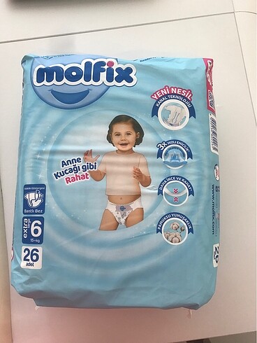 Molfix 6 numara bebek bezi