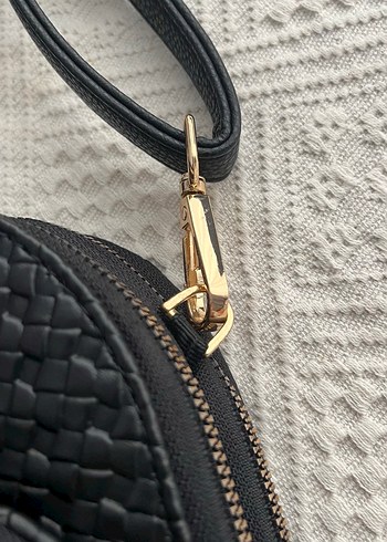 Siyah Deri Kadın Çapraz Çanta ARMINE - Görsel 3