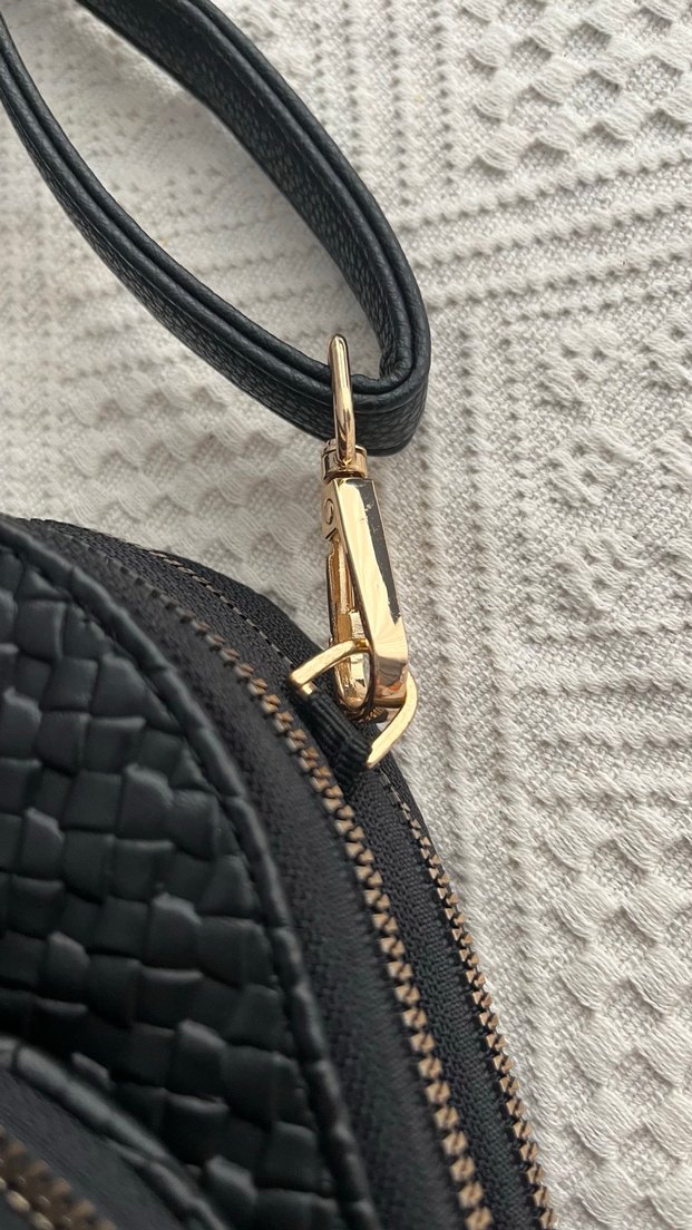 Siyah Deri Kadın Çapraz Çanta ARMINE - Görsel 3