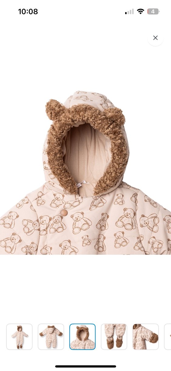 Kürklü Kapüşonlu astronot tulum - Görsel 3