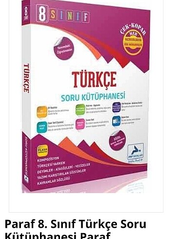 8.sınıf Türkçe soru Bankası prf yayınları 