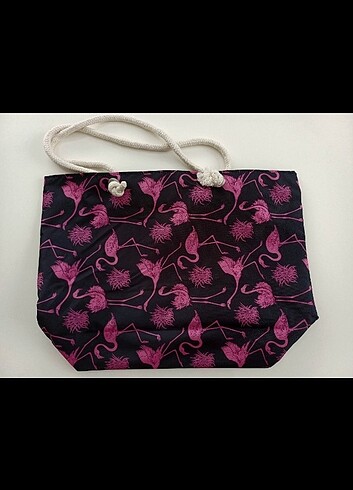 Flamingolu plaj çantası 
