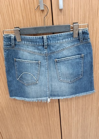 38beden Kadın Kot Mini Etek Fit Kesim - Görsel 2