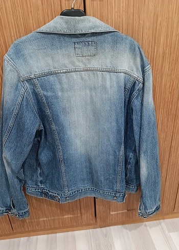 Mavi Düğmeli Kadın Kot Ceket - Görsel 4