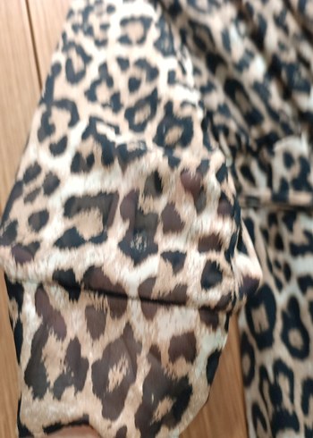 2xl beden Leopar Desenli Bohem Uzun Elbise - Görsel 3