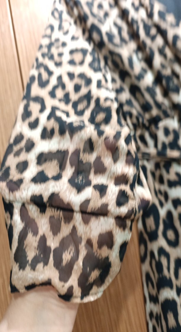 2xl beden Leopar Desenli Bohem Uzun Elbise - Görsel 3