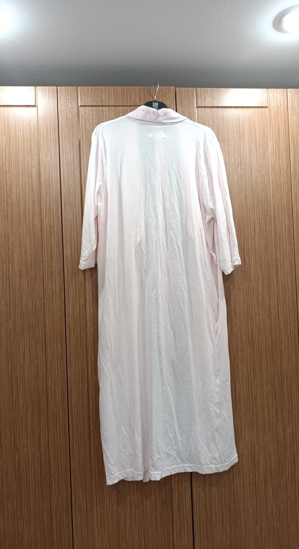 Pembe Uzun Kadın Sabahlık - Görsel 3