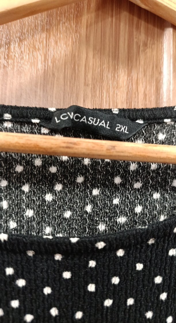 fakir Kollu Siyah Puantiyeli Elbise - Görsel 5