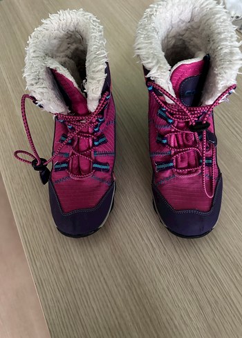 Kız Çocuk Pembe Polar Astarlı Botlar - Görsel 2