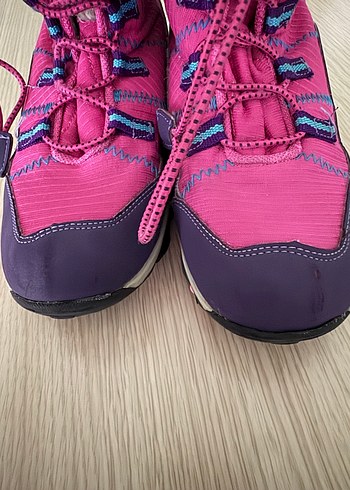 Kız Çocuk Pembe Polar Astarlı Botlar - Görsel 3