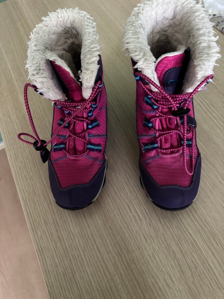 Kız Çocuk Pembe Polar Astarlı Botlar - Görsel 2