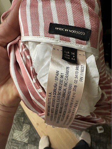 xs Beden Massimo dutti bol paça pantolon