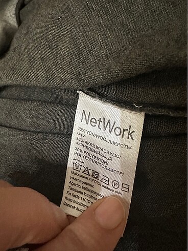 l Beden gri Renk Network kazak ince triko