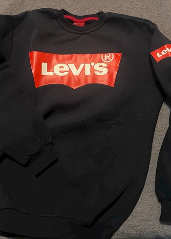 Levis Levi S Siyah Baskili Sweatshirt