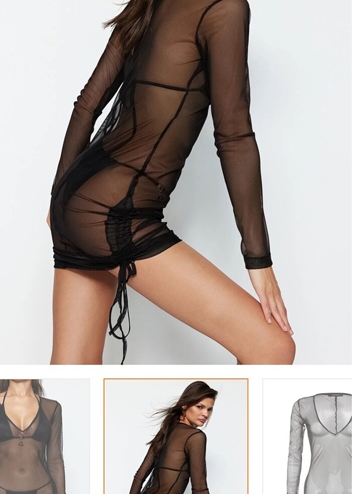 Pareo tül elbise - Görsel 4