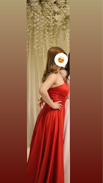 Oleg Cassini GECE KIRMIZISI ELBİSE/ABİYE