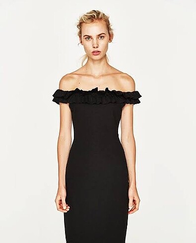 Zara Midi Gece elbisesi