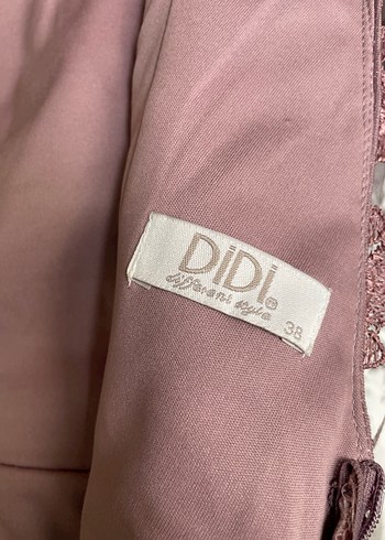 Didi Girls Bohem V Yaka Uzun Mor Nakışlı Elbise