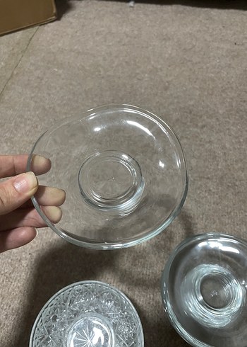 Şeffaf Cam Çay Tabağı - Görsel 2