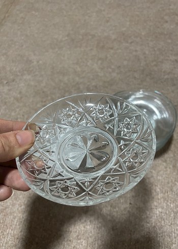 Şeffaf Cam Çay Tabağı - Görsel 3