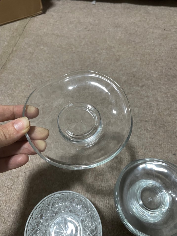 Şeffaf Cam Çay Tabağı - Görsel 2